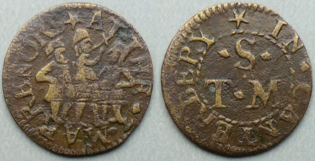 Canterbury, T S (M) AT THE 3 MARRENORS farthing